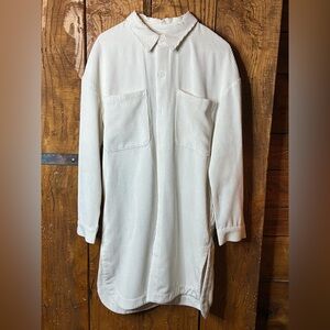 Elegant Cream Longline Tunic